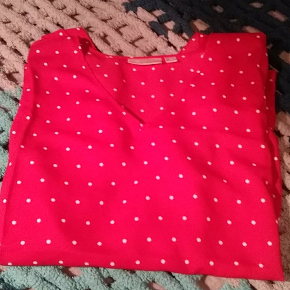 Polka dot blouse